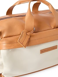 Grained Calfskin and Cowhide Active Bag