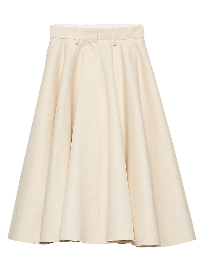 Chino Midi-Skirt
