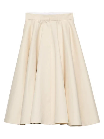 Chino Midi-Skirt