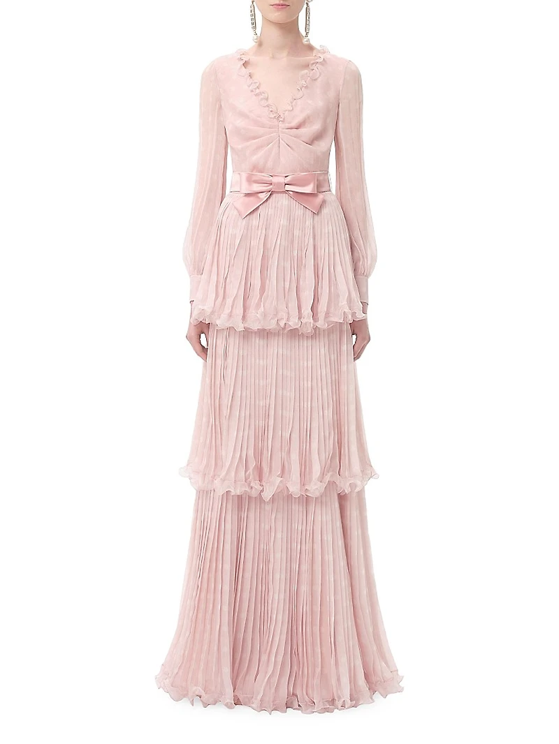 Long Dress Creponne Chiffon
