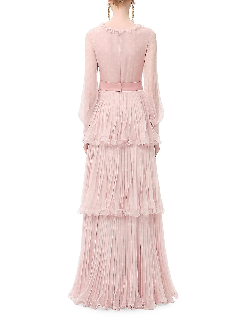 Long Dress Creponne Chiffon