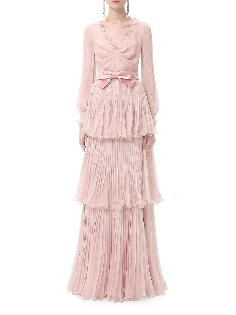 Long Dress Creponne Chiffon