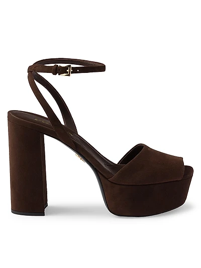 Suede Platform Sandals