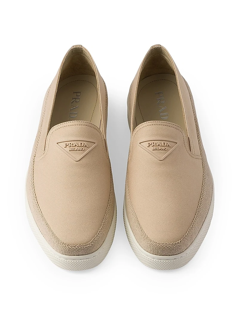 Cotton Canvas Slip-Ons