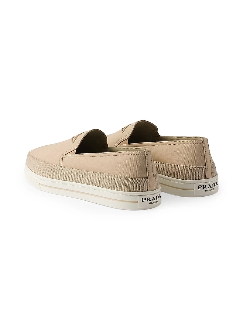 Cotton Canvas Slip-Ons