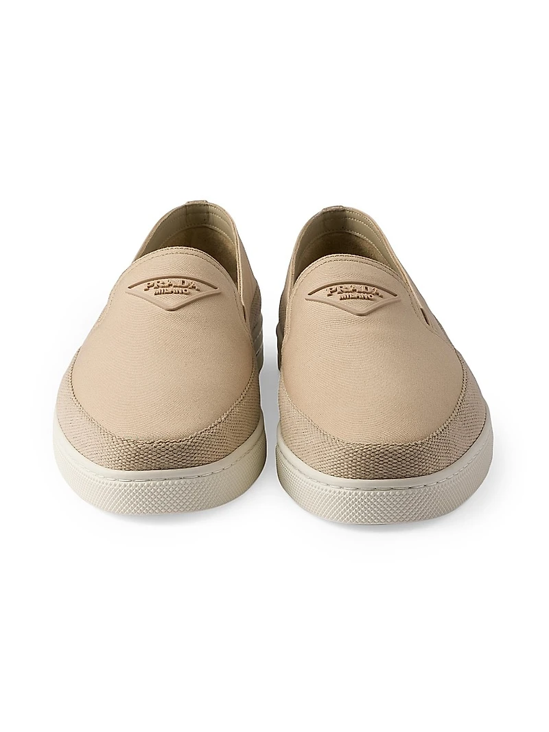 Cotton Canvas Slip-Ons