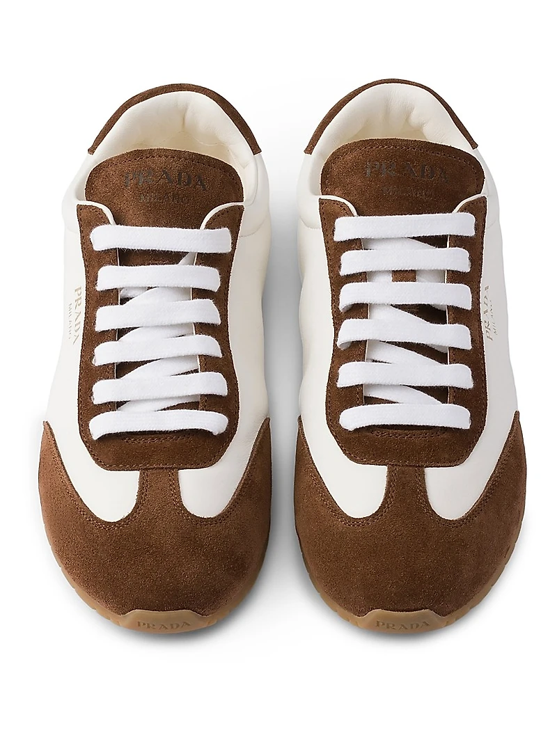 Suede and Nappa Leather Sneakers