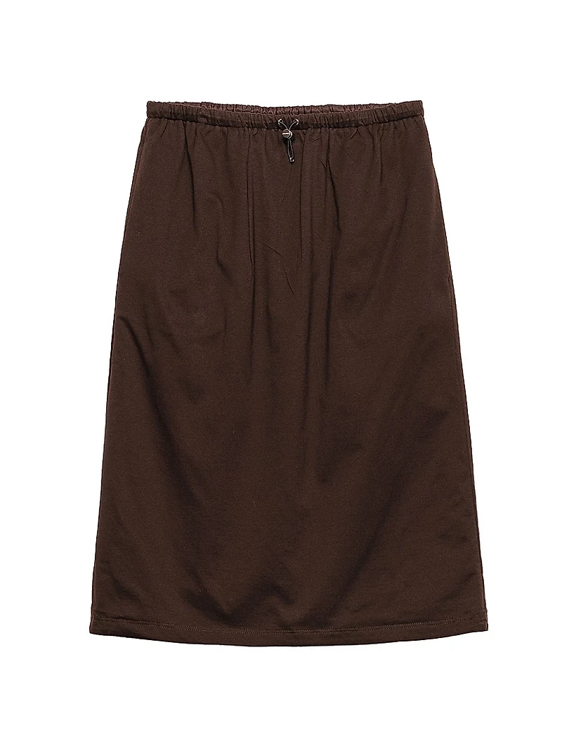Reversible Cotton Jersey and Re-Nylon Skirt