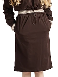 Reversible Cotton Jersey and Re-Nylon Skirt