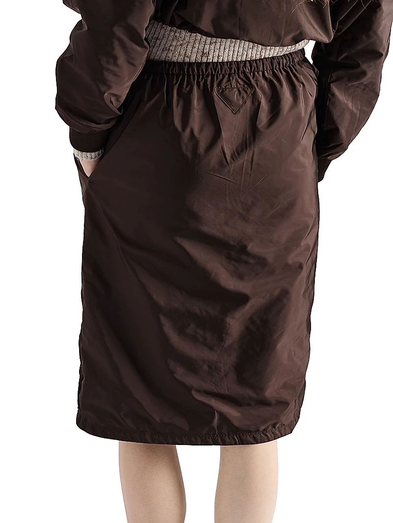 Reversible Cotton Jersey and Re-Nylon Skirt