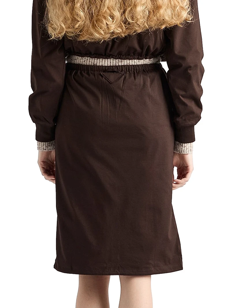 Reversible Cotton Jersey and Re-Nylon Skirt