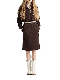 Reversible Cotton Jersey and Re-Nylon Skirt