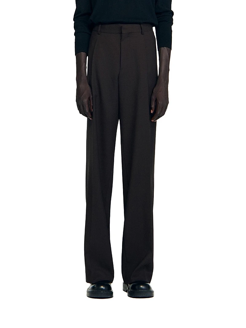 Wool Suit Trousers
