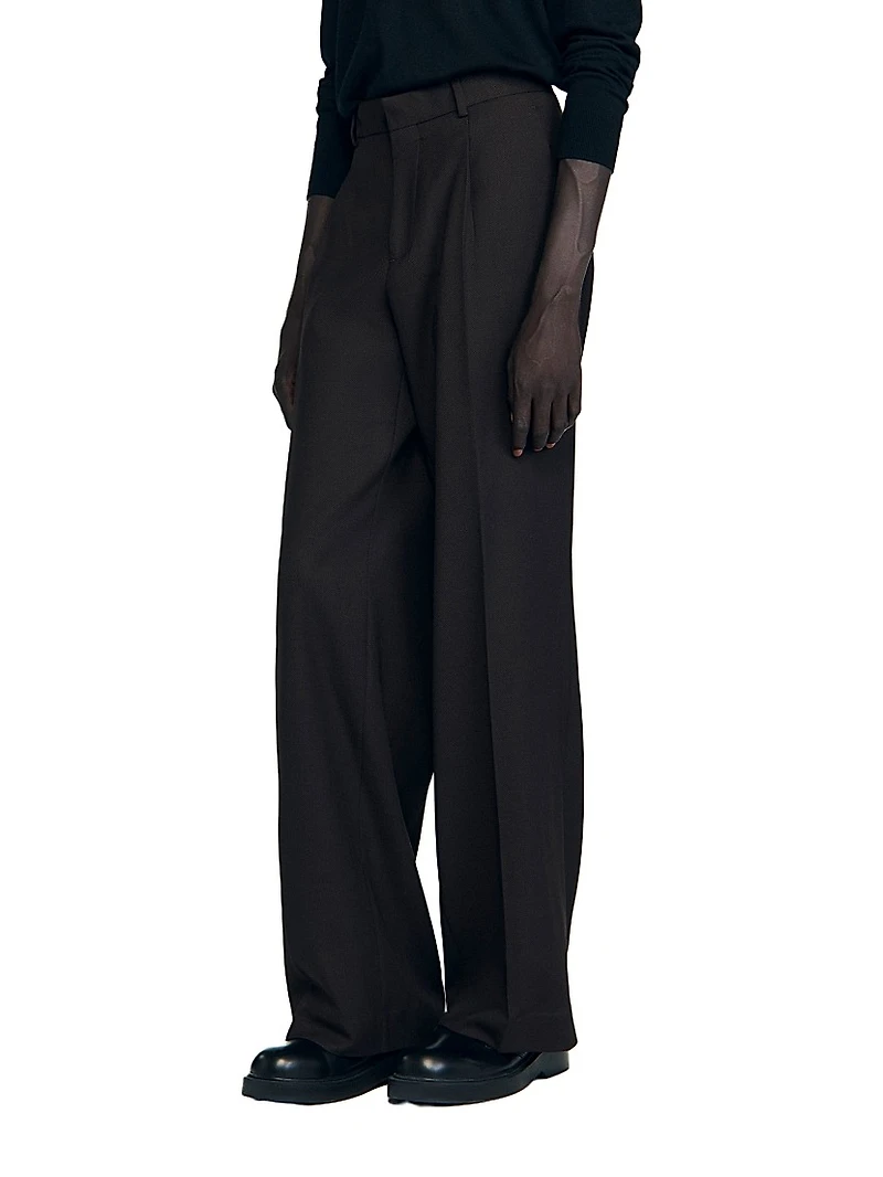 Wool Suit Trousers