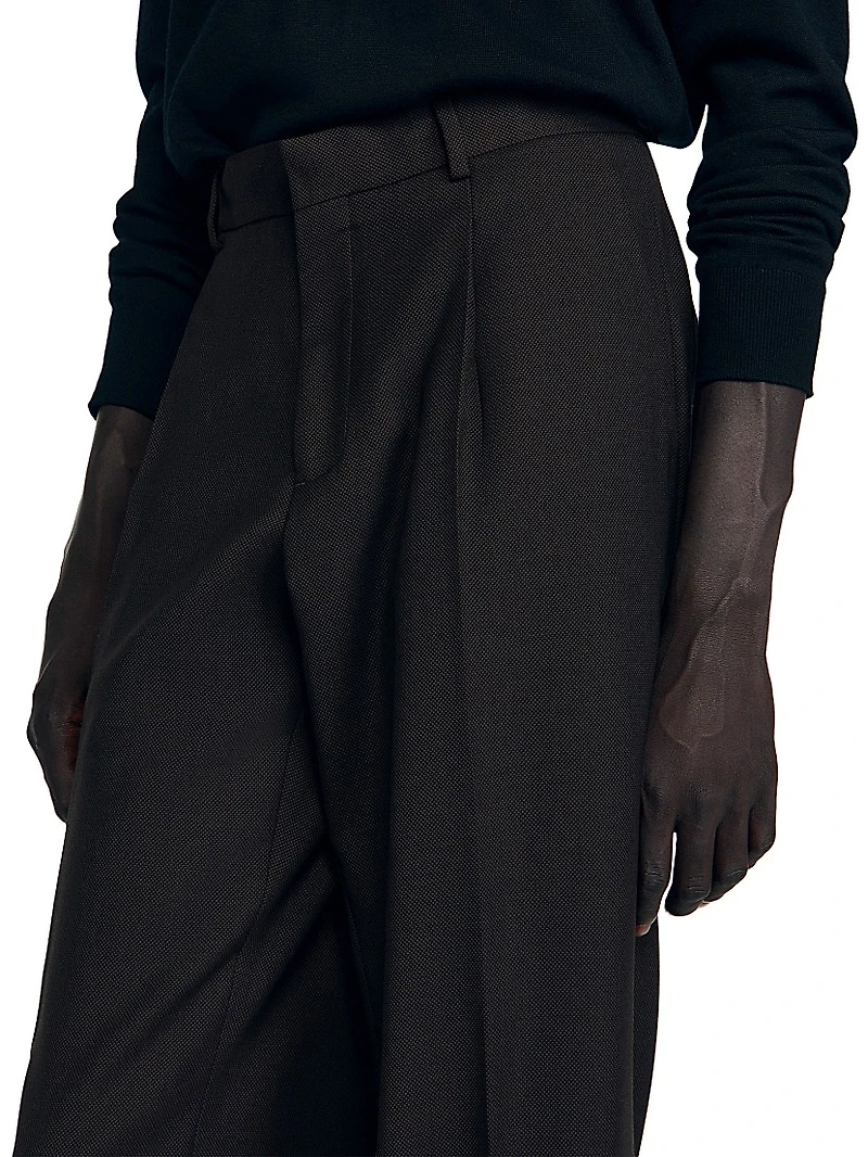 Wool Suit Trousers