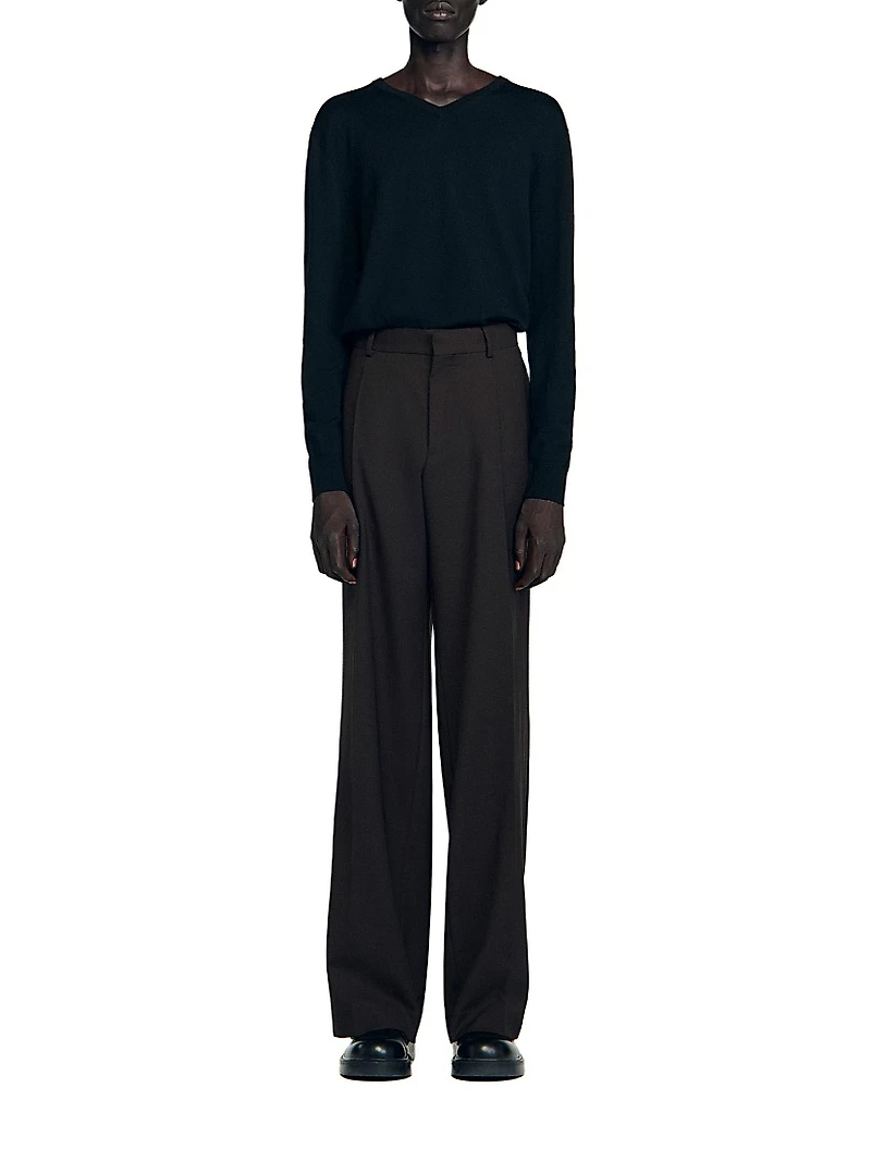 Wool Suit Trousers