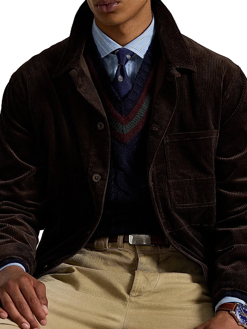 Wide-Wale Corduroy Utility Jacket