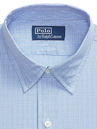 Classic-Fit Checked Poplin Shirt
