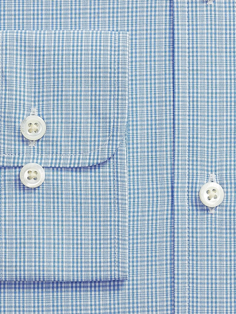 Classic-Fit Checked Poplin Shirt