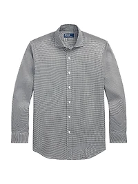 Classic Fit Houndstooth Twill Shirt
