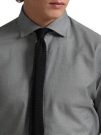 Classic Fit Houndstooth Twill Shirt