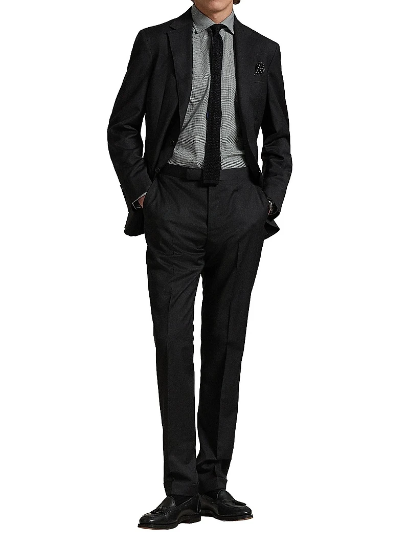 Classic Fit Houndstooth Twill Shirt