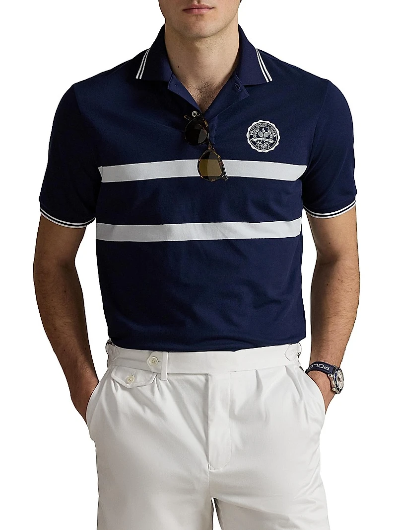 Ralph Lauren x US Open Classic Fit Mesh Polo Shirt