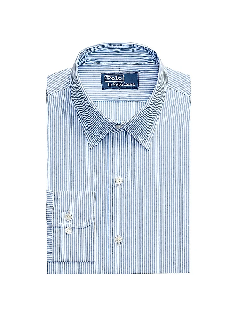 Classic-Fit Striped Poplin Shirt