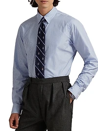 Classic-Fit Striped Poplin Shirt