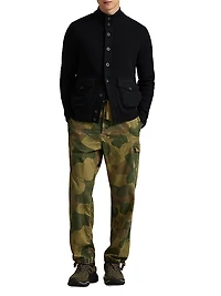 Wool Mock Turtleneck Cardigan
