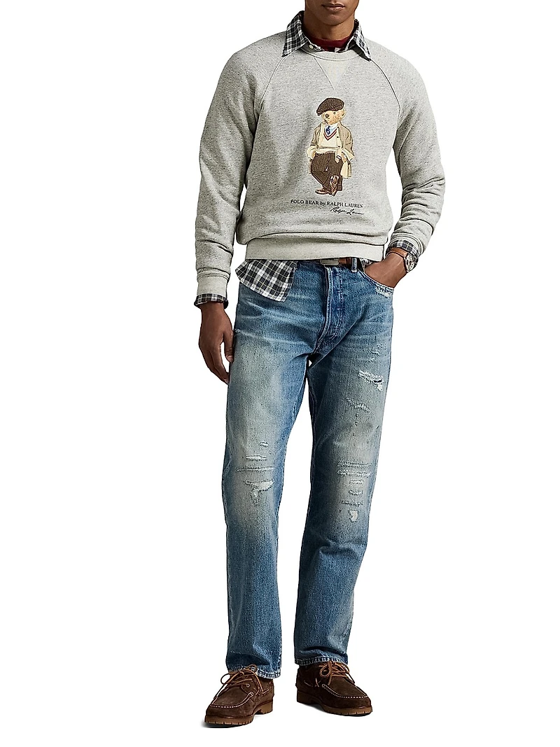 Polo Bear Fleece Crewneck Sweatshirt