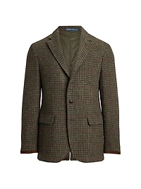 Polo Tailored Plaid Tweed Sport Coat
