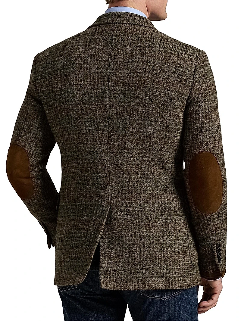 Polo Tailored Plaid Tweed Sport Coat
