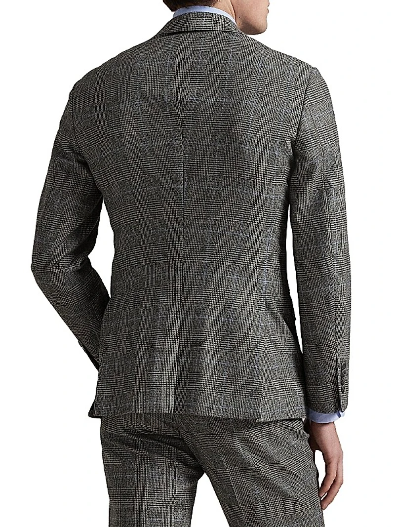 Polo Tailored Glen Plaid Wool Suit