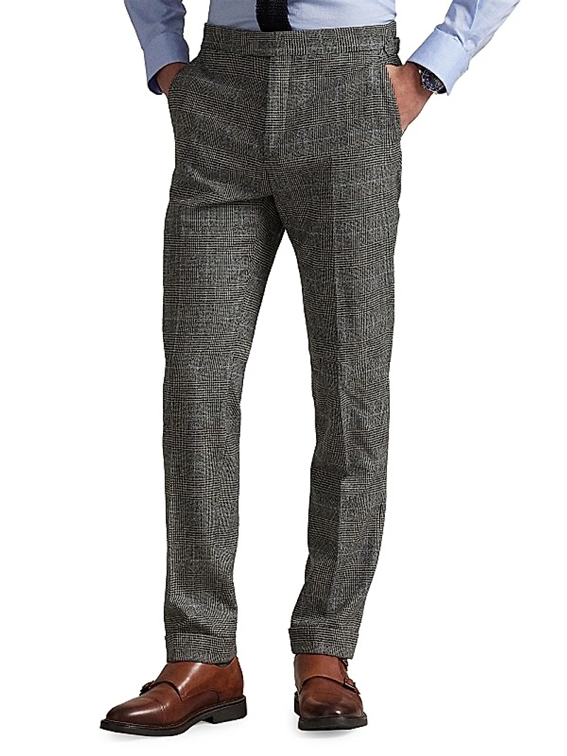 Polo Tailored Glen Plaid Wool Suit