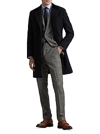 Polo Tailored Glen Plaid Wool Suit