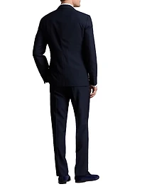 Polo Barathea Peak-Lapel Tailored Wool Tuxedo