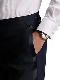 Polo Barathea Peak-Lapel Tailored Wool Tuxedo