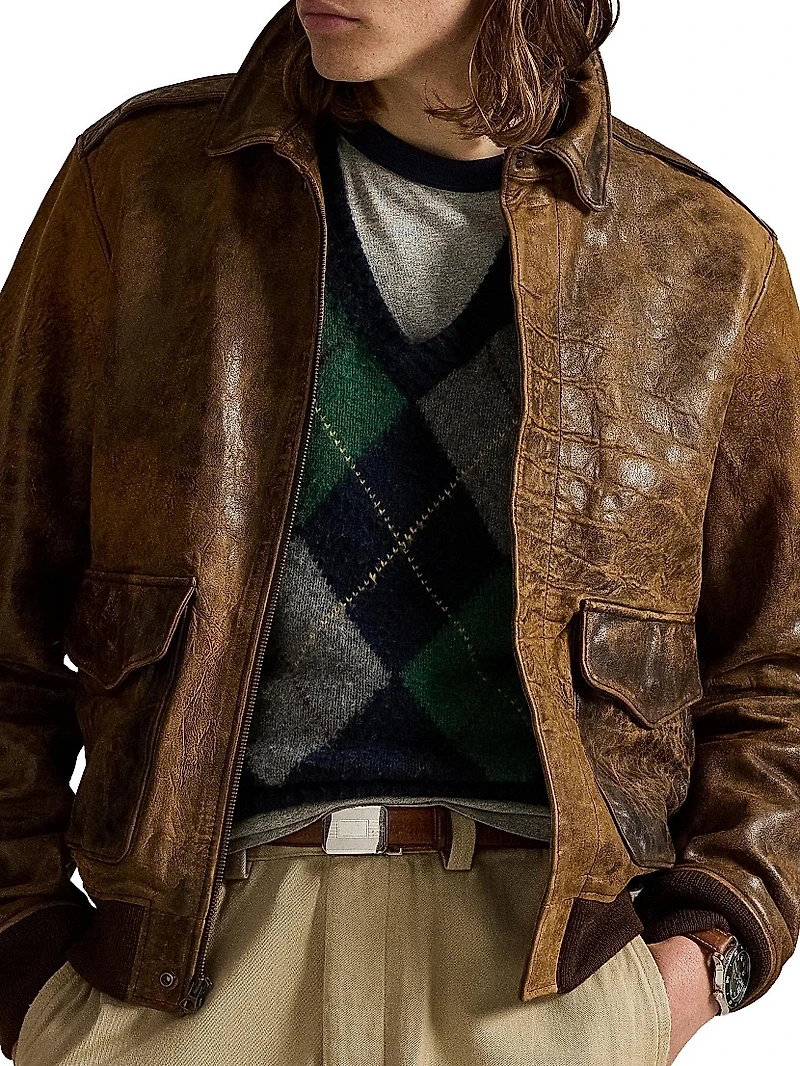 Leather Flight Jacket