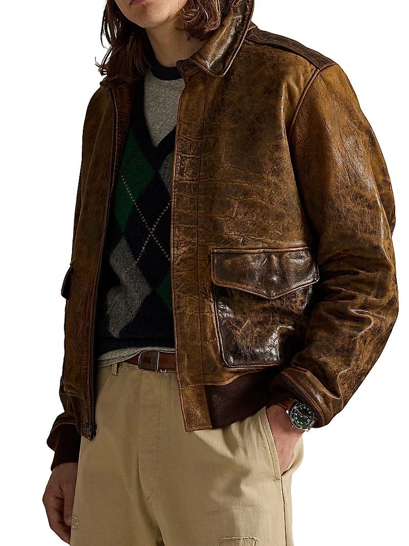 Leather Flight Jacket