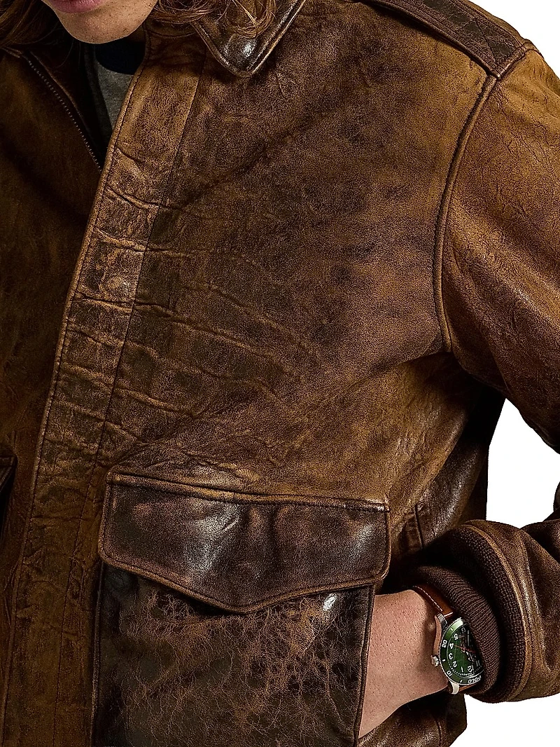 Leather Flight Jacket