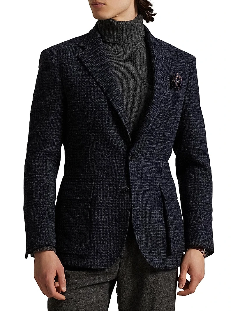 The RL67 Glen Plaid Wool Tweed Sport Coat