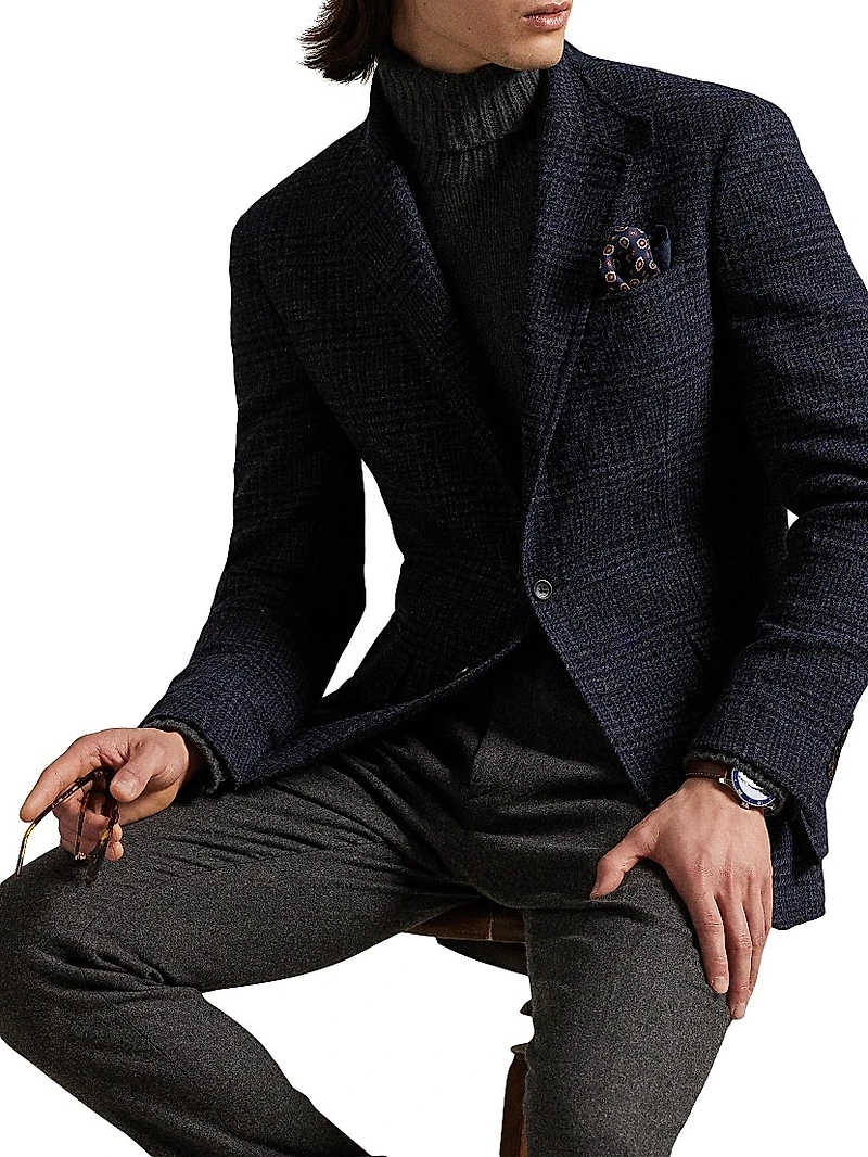 The RL67 Glen Plaid Wool Tweed Sport Coat