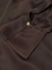 Veronica Satin Pussy-Bow Blouse