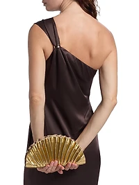 Callum One-Shoulder Satin Gown
