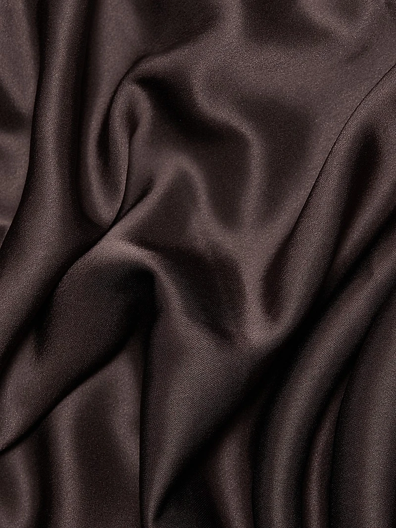 Callum One-Shoulder Satin Gown