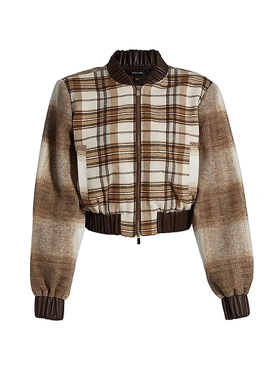 Andy Plaid Bomber Jacket