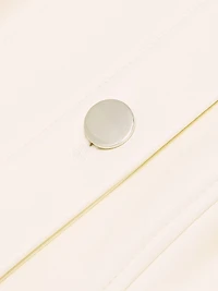 Alexa Seamed Vegan Leather Minidress