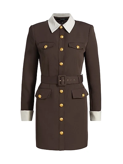 Valerie Belted Mini Shirtdress