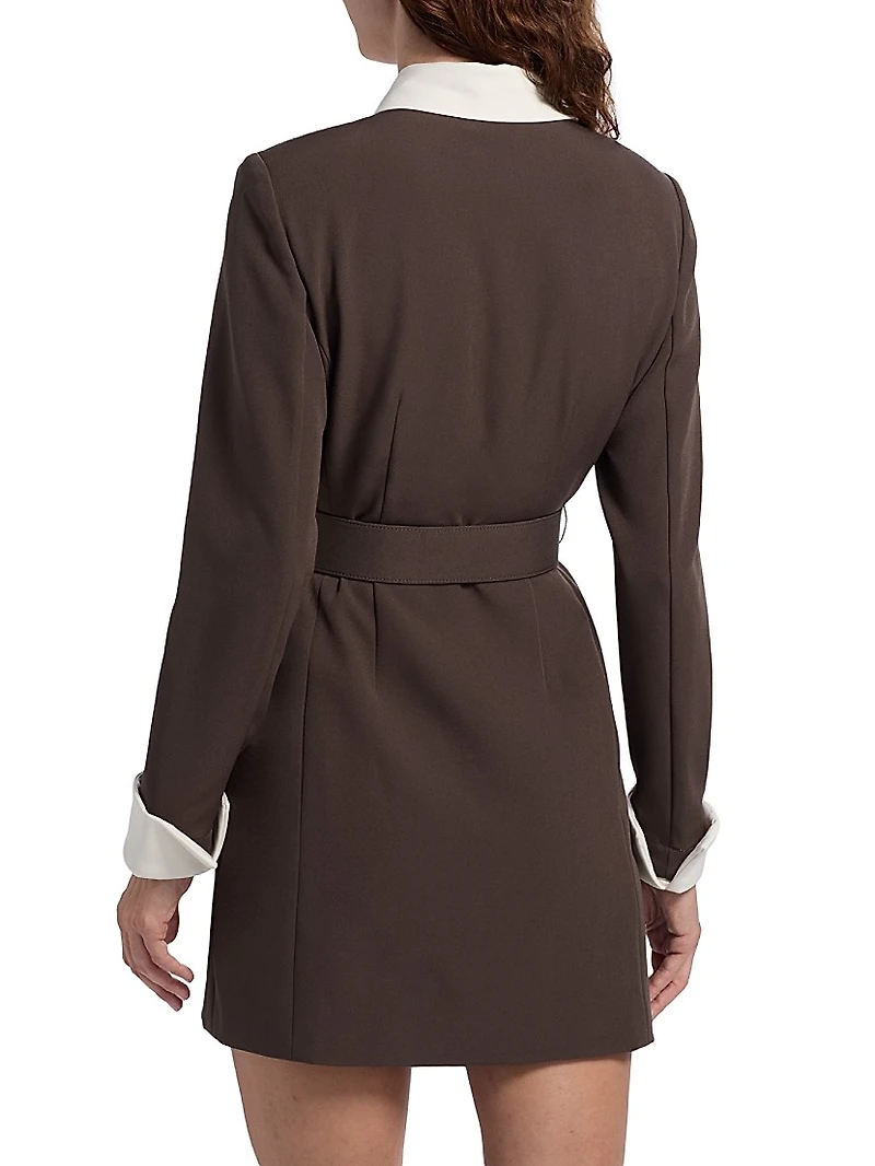 Valerie Belted Mini Shirtdress